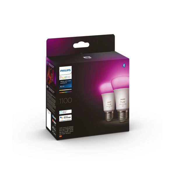 Philips Hue WCA 9W A60 E27 2P UK