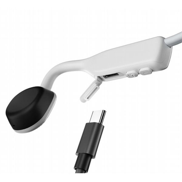 OpenMove White Bone Conduction Stereo Bluetooth Headset