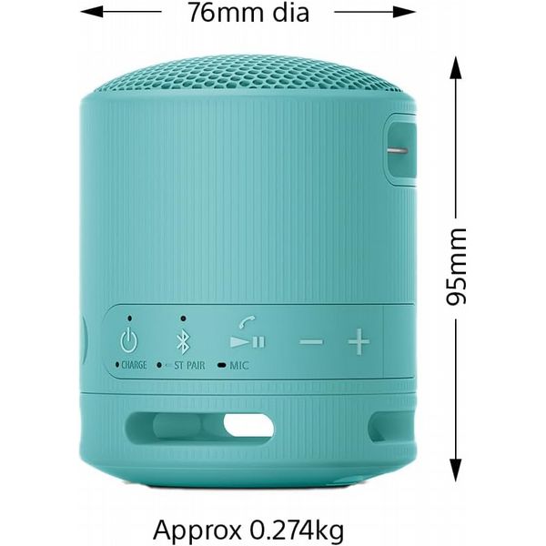 Sony XB100 Wireless Portable Speaker Blue