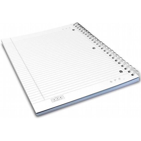 Livescribe Single Subject Lined Notebooks, Letter Size, 4 Pack, 1-4