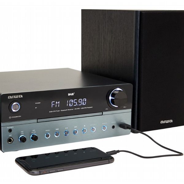 Aiwa - Mstbu-700 Micro Hi-Fi Stereo System With Dab+