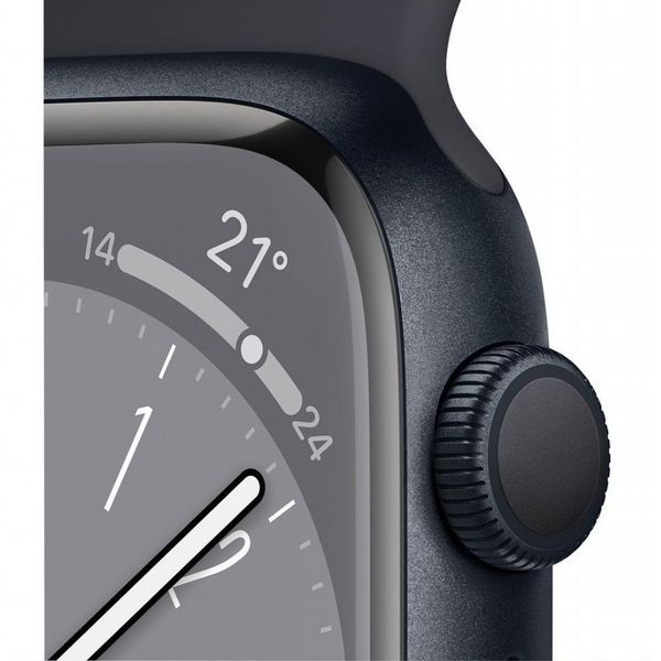 Refurbished Apple Watch S8 45mm Black case, Black Strap, GPS - LIKE NEW