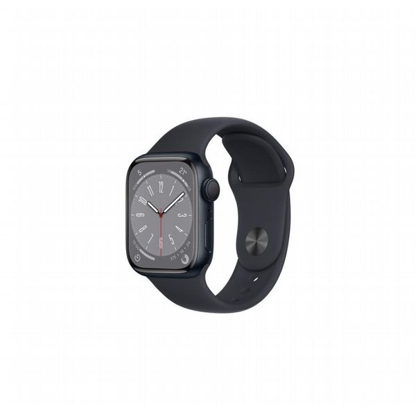 Refurbished Apple Watch S8 41mm Black case, Black Strap, GPS - AS NEW