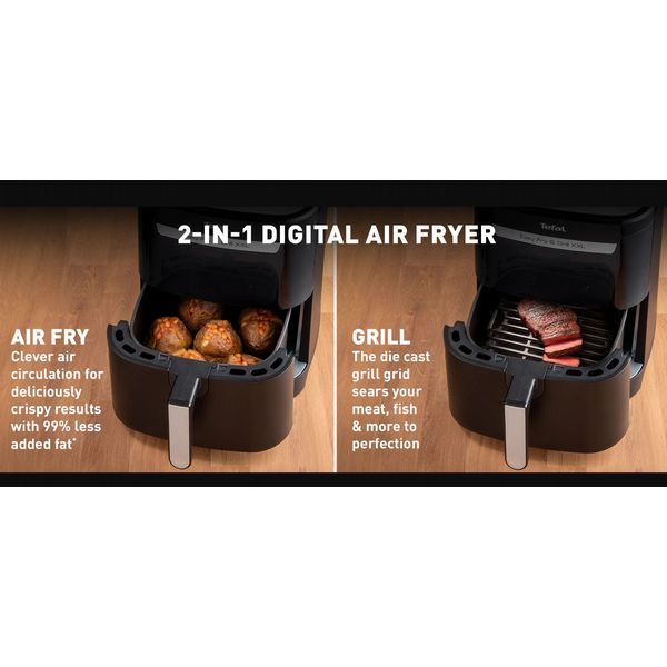 Tefal 6.5L Easy Fry Flexi Dual Zone Air Fryer & Grill