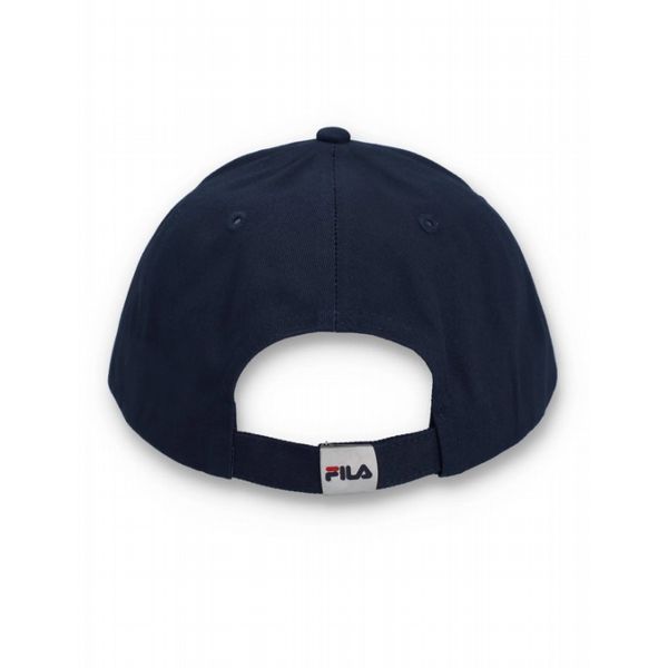 FILA HARRIS 6 Panel Cap with Classic F_box Badge-Fila Navy