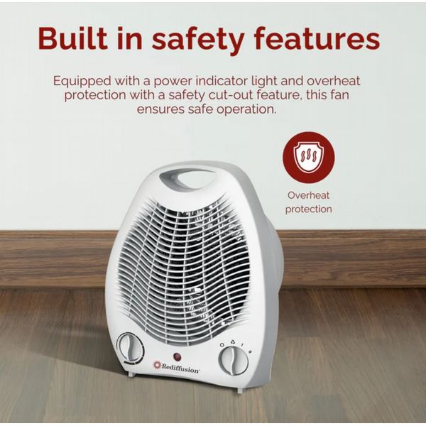 REDIFFUSION PORTABLE FAN HEATER 2000W