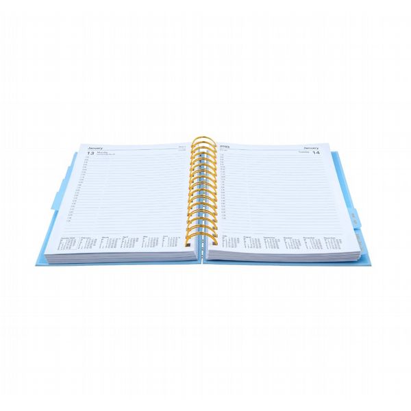 Collins SCANDI Mid Year 24-25 Diary  A5 Day-to-Page - Blue