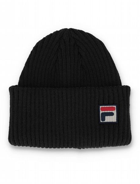 FILA FINNS Classic Watchman Chunky Turn up Beanie-Black