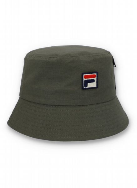 FILA LAVARO RIPSTOP BUCKET HAT WITH SIDE POCKET- MOSSTONE