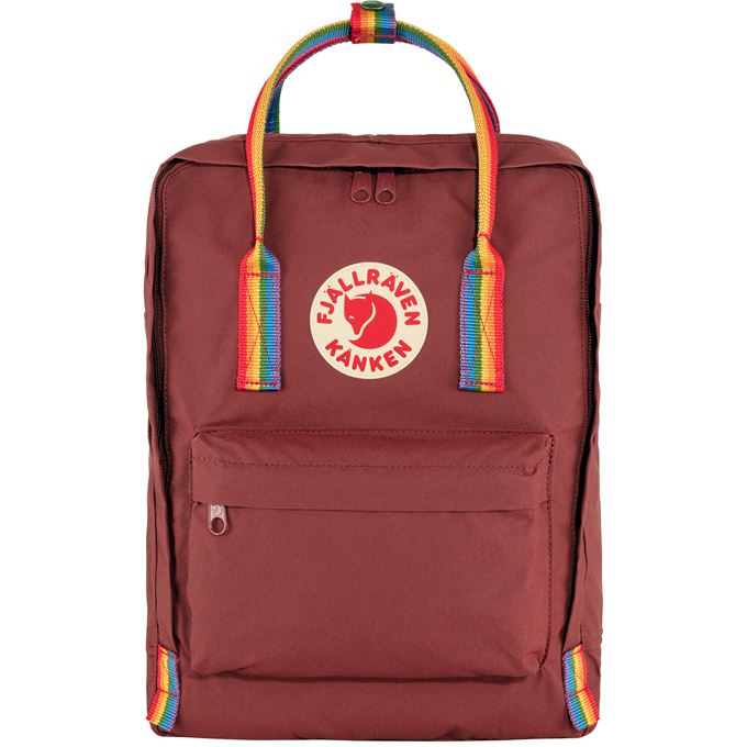 Fjallraven - Kanken Rainbow - Ox Red-Rainbow Pattern