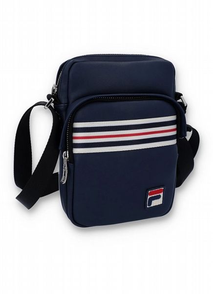 FILA DREES Faux Leather Crossbody Bag-Fila Navy