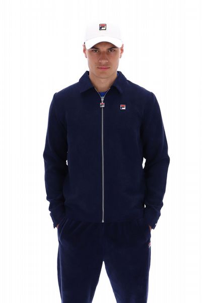 Fila CARTER ZIP THROUGH COACH JACKET Mens - Fila Navy