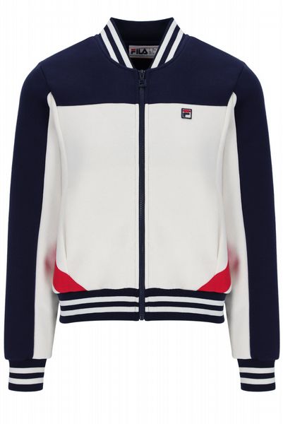 FILA HERO WOMENS COLOUR BLOCK ZIP THROUGH- FNAVY/GARD/FRED