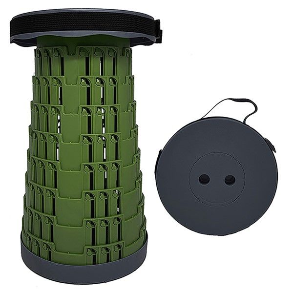 Leonardo Telescopic Stool Green