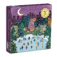 Merry Moonlight Skaters 500 Piece Foil Puzzle