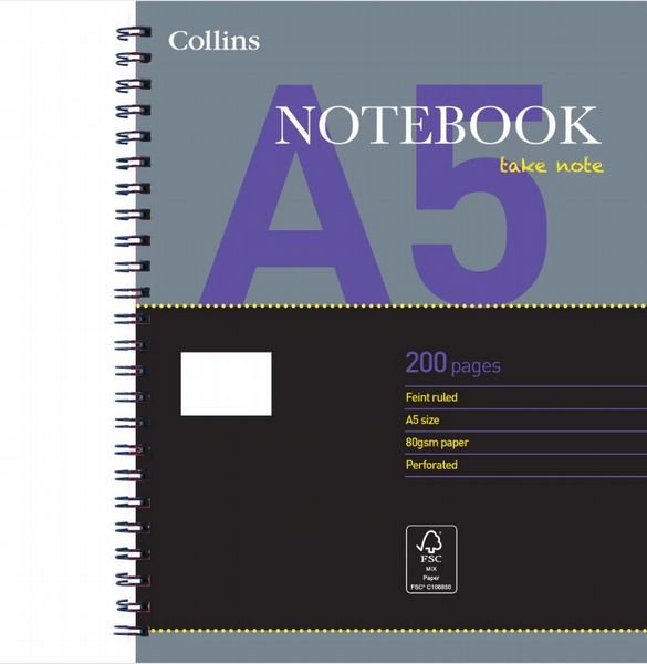 Collins Essential A5 Undated Notebook