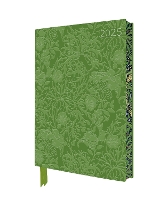 William Morris: Seaweed 2025 Artisan Art Vegan Leather Diary Planner - Page to View with Notes