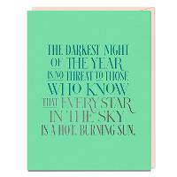 6-Pack  Elizabeth Gilbert for Em & Friends The Darkest Night Card