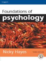 Foundations of Psychology