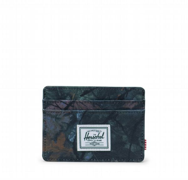 Herschel Charlie Cardholder Fallen Leaves Camo