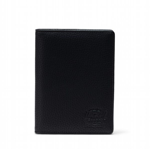 Herschel Raynor Passport Holder Vegan Leather Black