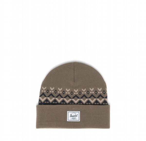 Herschel Elmer Bungee Cord Fair Isle Beanie