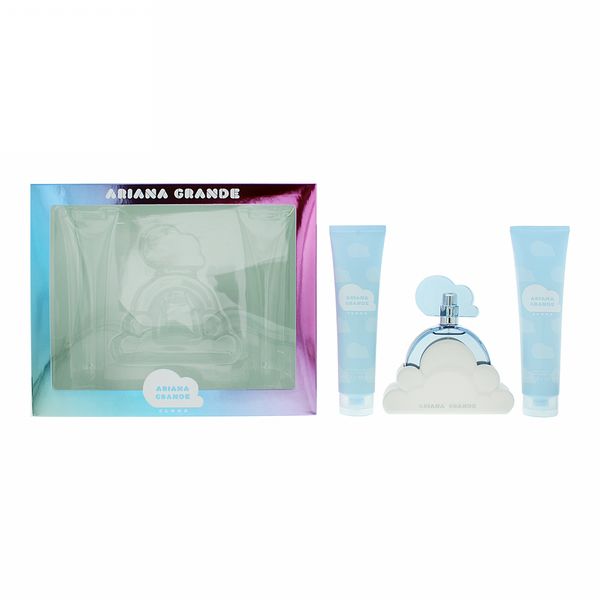  Ariana Grande Cloud 3 Piece Gift Set: Eau De Parfum 100ml - Body Souffle 100ml -...