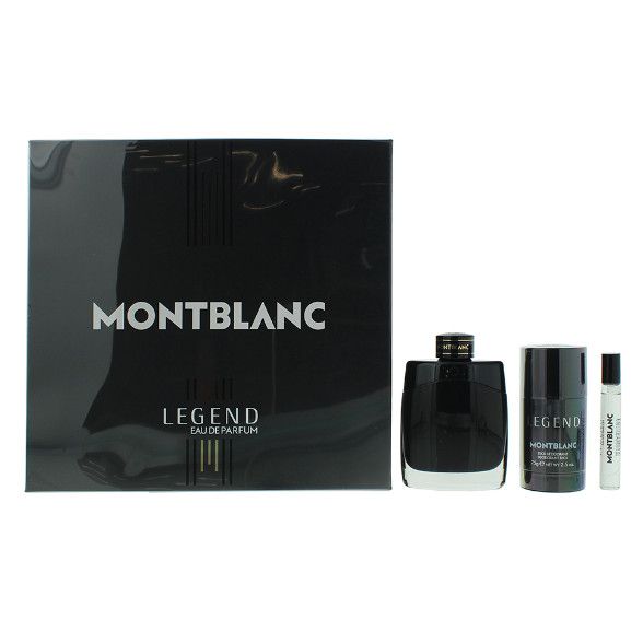  Montblanc Legend 3 Piece Gift Set: Eau De Parfum 100ml - Eau De Parfum 7.5ml -...