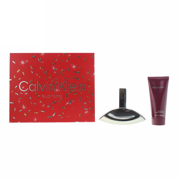 Calvin Klein Euphoria 2 Piece Gift Set: Eau de Parfum 100ml - Body Lotion 100ml