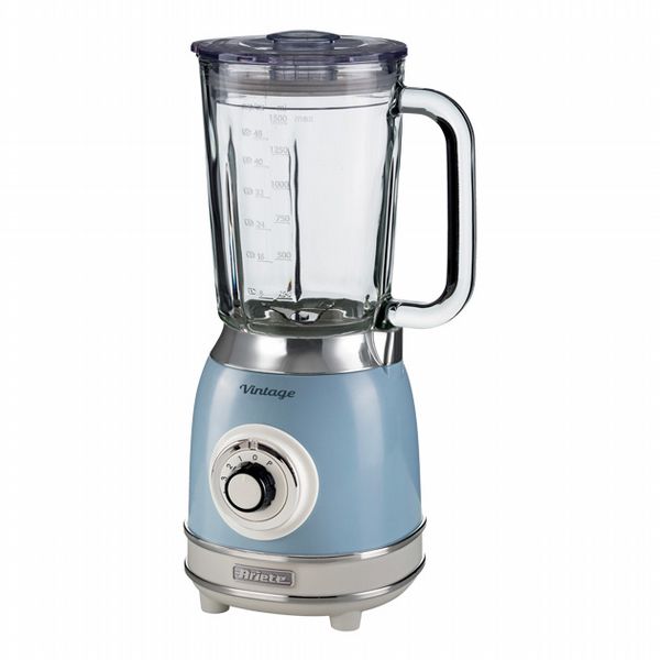 Ariete Vintage 1000W Glass Jug Blender Blue