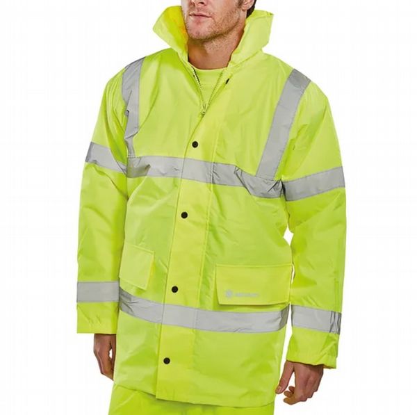 Beeswift Constructor High Visibility Jacket Saturn Yellow L