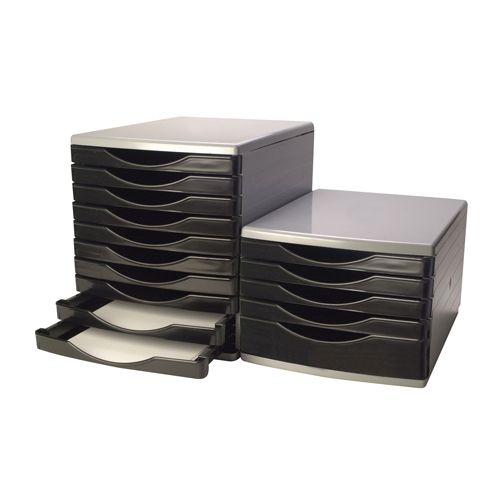 Q-Connect Drawer Set 5 Drawer Black/Grey