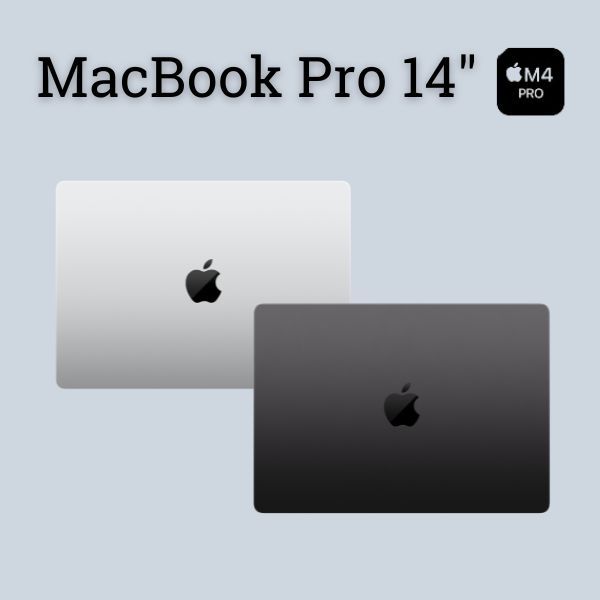 MacBook Pro 14-inch: Apple M4 Pro chip with 14-core CPU and 20-core GPU, 24GB, 1TB SSD