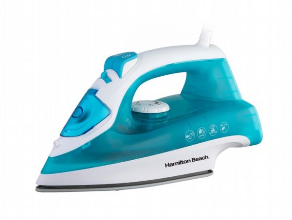 HAMILTON BEACH STEAMMAX 2200W STEAM IRON AQUA & WHITE