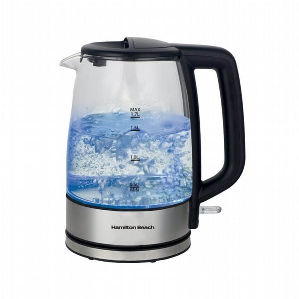 HAMILTON BEACH GLASS 1.7L KETTLE