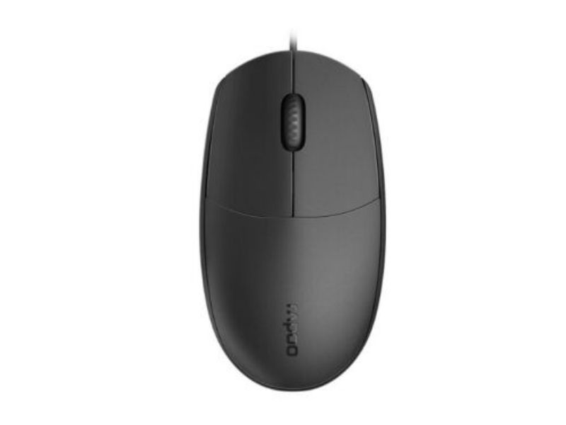 Rapoo N100 Wired Optical Mouse - Black