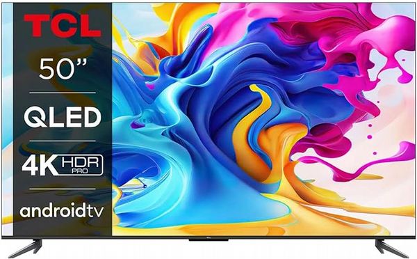  TCL 50C645K QLED Television 4K Ultra HD Smart TV Powered by Android TV (Dolby Vision &...