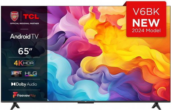 TCL 65V6BK 65 INCH 4K HDR Smart Android TV