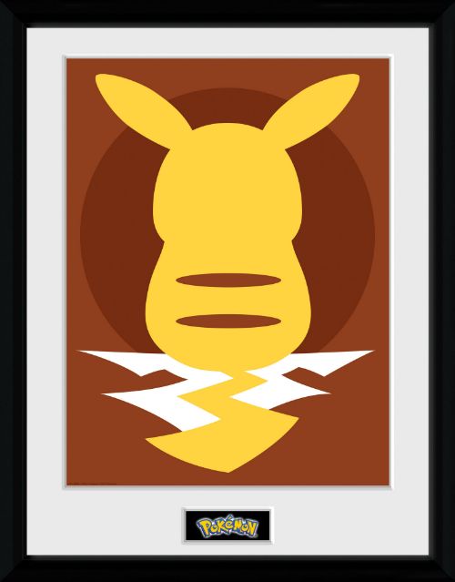 Pokmon Pikachu Silhouette 25 30 x 40cm Framed Collector Print