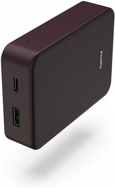 Hama Colour 10, 10000mAh Fast Charge Powerbank - Plum