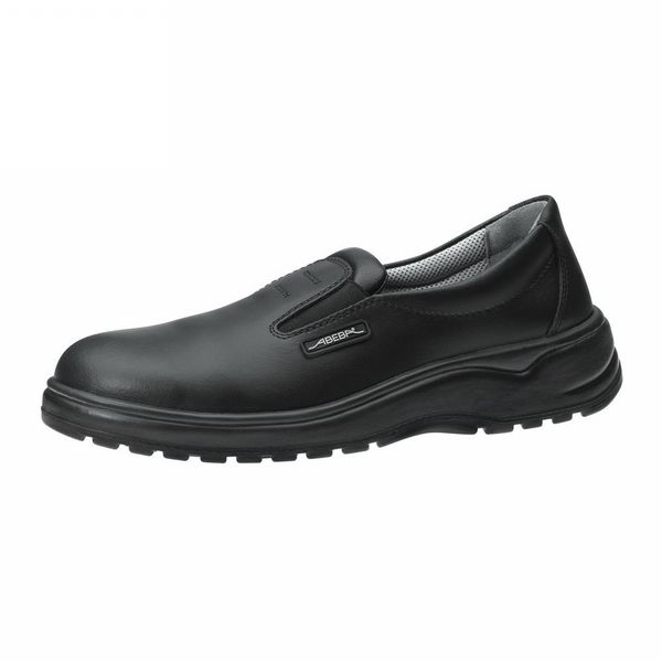 Abeba light, Smooth leather black, Steel toe cap - nursing shoes