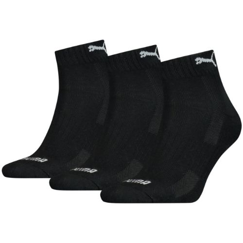 Puma Cushioned Quarter Sock - Black/White